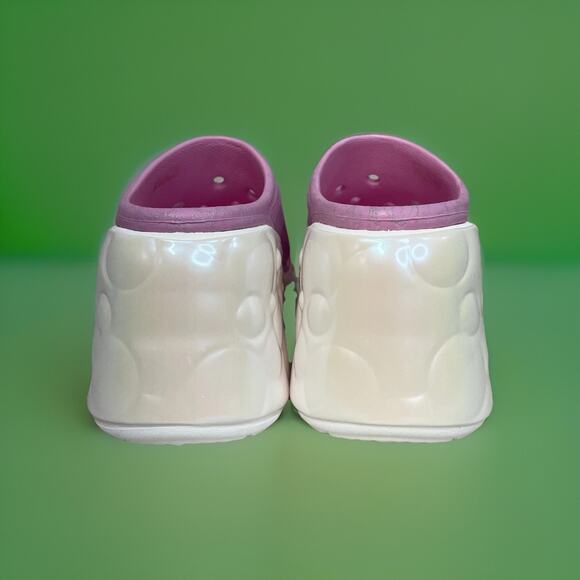 Wicked Glinda Siren Clog Crocs with Jibbitz Women Size 8 Men Size 6 Pink Witch - Picture 9 of 11